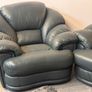 Large 3+1+1 Real Leather Suite  Fully Refurbished Image 5