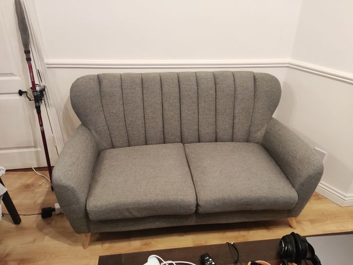 Harper Dark Grey 2-Seater Sofa EZ Living Furniture