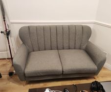 Harper Dark Grey 2-Seater Sofa EZ Living Furniture