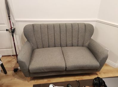 Harper Dark Grey 2-Seater Sofa EZ Living Furniture