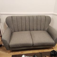 Harper Dark Grey 2-Seater Sofa EZ Living Furniture