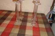 Vintage Glass Pillars x 4 for Sale