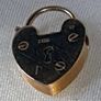 Pristine Vintage 9ct Gold Heart Padlock Charm Image 9