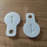 shopping coin trolley key 1 euro two euro Image 3