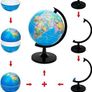 20cm World Globe Political Map - Educational Geographic Globe - Self Assembled School Globe Image 4