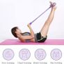 Multifunction Resistance Training 4 Tube Pedal Resistance Band Sit-up Pull Rope Fitness Pedal Exerciser Tension Rope Sport Trainer Equipment for Legs Fitness Arm Leg Slimming Training Image 5