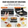 Commercial Waffle Maker, 2PCS Rectangle Waffle Baker Machine, 2000W Non-Stick Stainless Steel Belgian Waffle Iron with Temp and Time Control, Handle, for Restaurant Bakery Snack Bar Family Image 5
