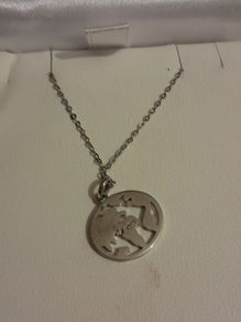 silver chain and pendant