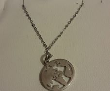 silver chain and pendant