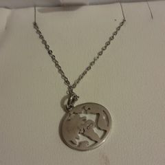 silver chain and pendant