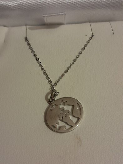 silver chain and pendant