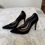 L.K. Bennett Suede Mesh Accents Black Pumps Image 2