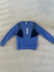 nike crew sweatshirt blue