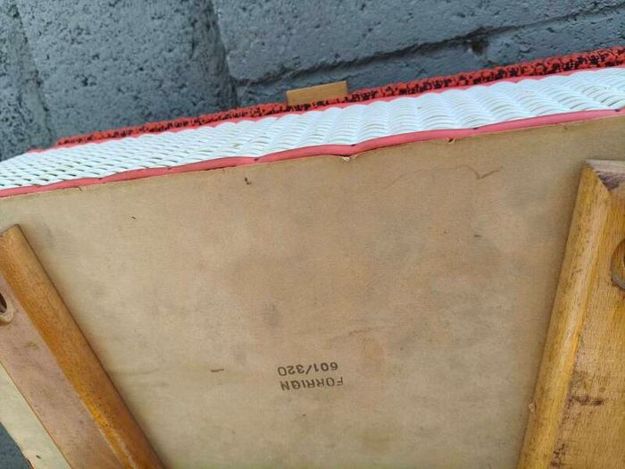 Vintage Sewing basket on legs