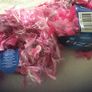 Sirdar fizz yarn pink white Image 2