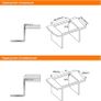 Stainless Steel Kitchen Sink, 50 x 43cm, Undermount Kitchen Sink Drop in, Topmount Single Bowl Outdoor Campervan Sink with Drainer Fittings, Silver Image 7