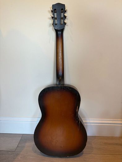 Vintage Sunburst Acoustic Guitar  1960s/70s Style