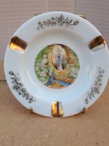 Vintage Lourdes Ashtray ( Limoges France )