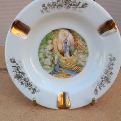 Vintage Lourdes Ashtray ( Limoges France )