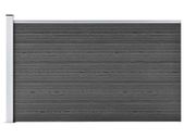 Fence Panel WPC 175x105 cm Black