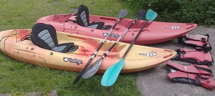 2  Kayaks, paddles, buoyancy vests
