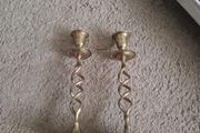 brass candle holders