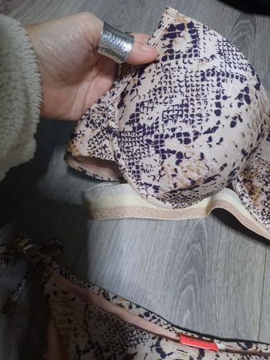 river island snake print bikini