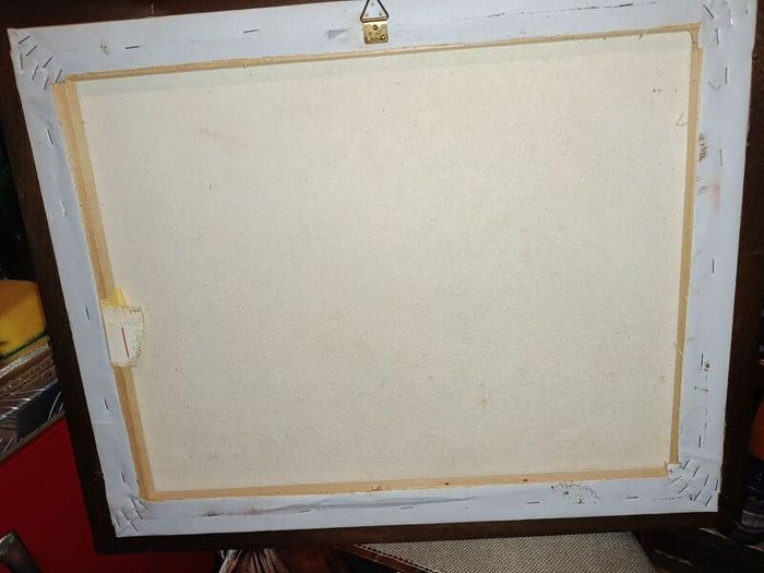 Landscape painting on canvas signed