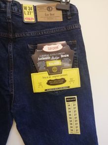 Euro Denim Mens Jeans New With Tags W34 L27 Dark Blue Heavy Duty Jeanswear