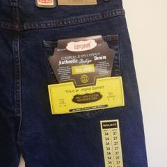 Euro Denim Mens Jeans New With Tags W34 L27 Dark Blue Heavy Duty Jeanswear