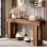 Rustic Brown Console Table  160cm Image 4