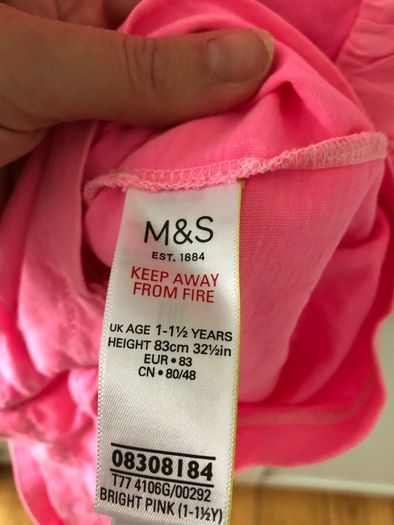 Pink M&S playsuit