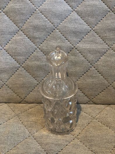 Vintage glass milk jar