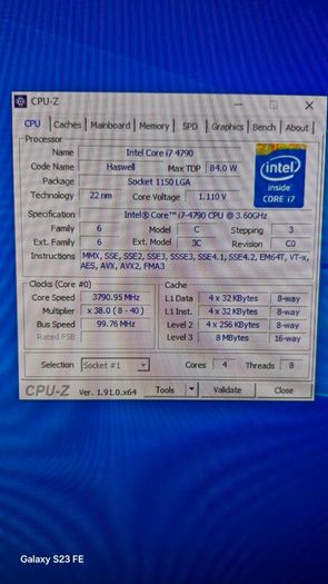 Mini itx Asus motheboard with i7 4790