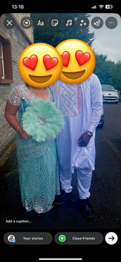 Traditional Nigerian Asoebi style dress for wedding or special occasion comes with Traditional fan also