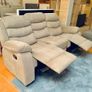3-Seater Brown Recliner Sofa Image 3