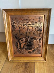 Small Vintage Copper Picture