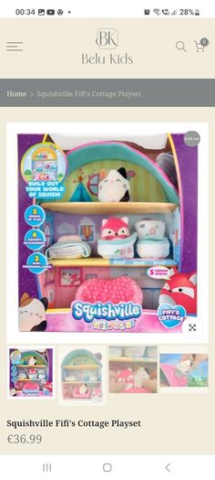 large squishmallows squish ville playsets