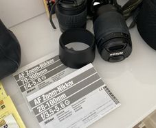 Nikon Camera with  Lenses &  Bag