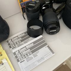 Nikon Camera with  Lenses &  Bag