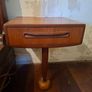 G Plan teak antique Fresco bedside cabinets. Floating top design Image 2