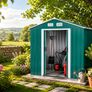 7ft x 4ft Metal Garden Shed with Foundation Frame Image 3