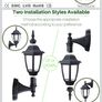 EBION Outdoor Wall Light, E27 Outside Wall Lights Mains Powered, Black Image 5