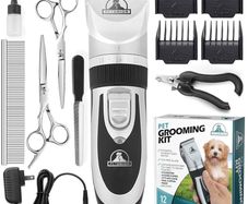 NEW SALE | Professional Dog Grooming Kit - Rechargeable, Cordless Pet Grooming Clippers & Dog Grooming Accessories, Low Noise & Suitable Dog Clippers