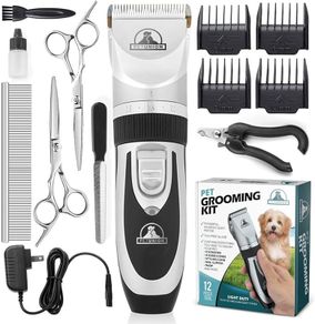 NEW SALE | Professional Dog Grooming Kit - Rechargeable, Cordless Pet Grooming Clippers & Dog Grooming Accessories, Low Noise & Suitable Dog Clippers
