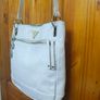 GUESS White Embossed Monogram Crossbody Bag Image 8