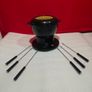 vintage cast iron fondue set in original box some wear on box Image 6