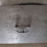 Antique French iron money box strong box with key 19th century Image 7