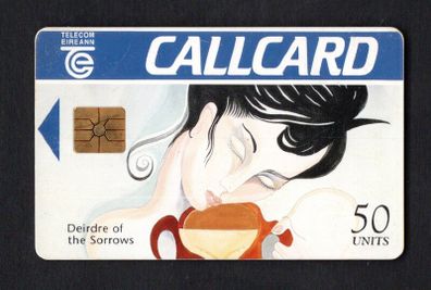 1994 Ireland 50 unit The Irish Mythology definitive Deirdre of the Sorrows (Gemplus) Call Card Used. Telecom Eireann card number 1070
