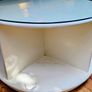Glass Top Coffee Table with Casters Image 7